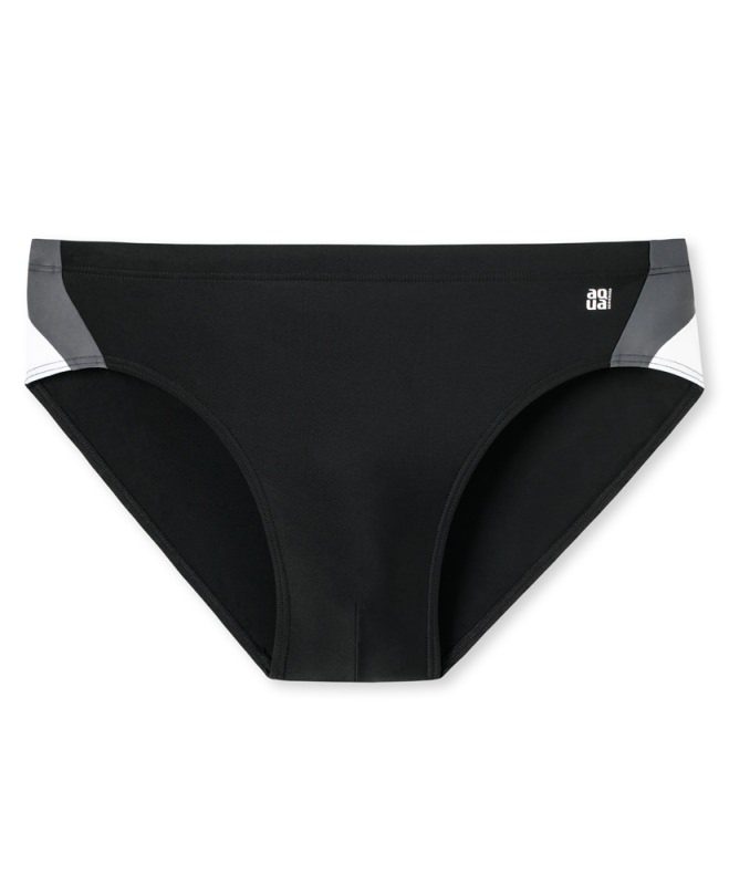 Schiesser Herren Badehose Rio – Schwarz, Größe 8, Leicht & Atmungsaktiv