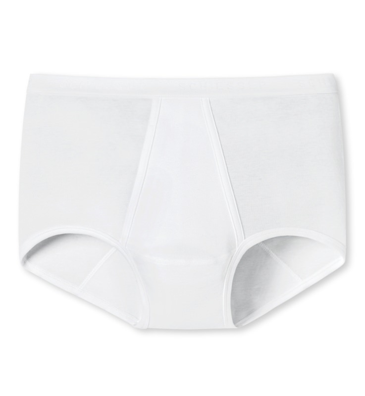 Classic Long-Slip Schiesser Fine Rib -white -20%