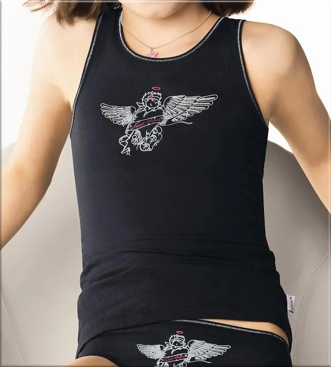 Girls Shirt 0/0 Schiesser Angel & Devil