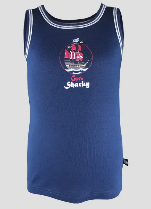 Boys Shirt 0/0 Schiesser Capt'n Sharky Pirat Ship