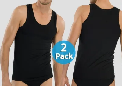 Shirt 0/0 Schiesser Authentic 2er-Pack - schwarz Shirt 0/0 Schiesser Authentic 2er-Pack - schwarz