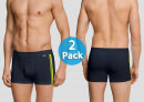2er Pack Schiesser Shorts Cotton Stretch - blauschwarz