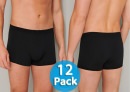 12er SPARPACK SCHIESSER SHORTS 95/5 - schwarz