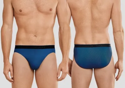 Herren Rio-Slip SCHIESSER Sports Club - aqua-blau