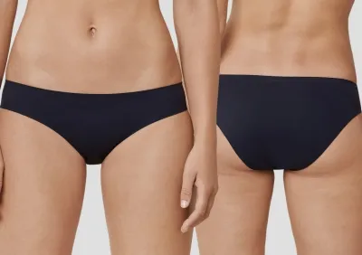 Damen Hip-Rio-Slip SCHIESSER Invisible Soft - schwarz Damen Hip-Rio-Slip SCHIESSER Invisible Soft - schwarz