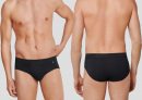 SCHIESSER Herren Sport-Slip Long Life Cotton - schwarz