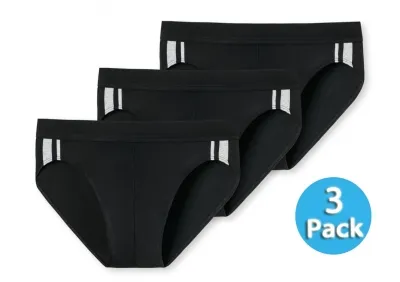 3er Pack Herren Rio-Slip SCHIESSER 95/5 - schwarz 3er Pack Herren Rio-Slip SCHIESSER 95/5 - schwarz