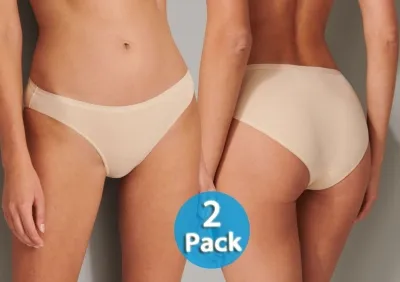 2er Pack Damen Minislip Schiesser 95/5 - sand 2er Pack Damen Minislip Schiesser 95/5 - sand