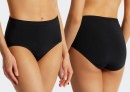 Damen Highwaist Brief SCHIESSER Seamless Recycled Rib - schwarz