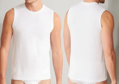 Herren Tank Top SCHIESSER Long Life Soft - weiß Herren Tank Top SCHIESSER Long Life Soft - weiß