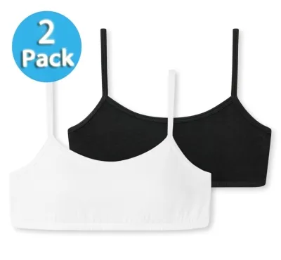 2er Pack Mädchen Bustiers SCHIESSER 95/5 - weiß und schwarz 2er Pack Mädchen Bustiers SCHIESSER 95/5 - weiß und schwarz