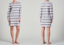 SCHIESSER Damen Langarm-Nachthemd Sportive Stripes
