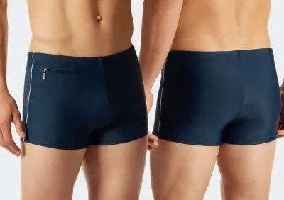 SCHIESSER Männer Badehose Nautical Casual - admiral