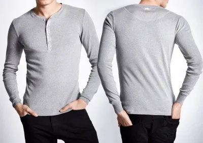 Männer Henley 1/1 Shirt Langarm SCHIESSER REVIVAL Karl-Heinz - grau meliert Männer Henley 1/1 Shirt Langarm SCHIESSER REVIVAL Karl-Heinz - grau meliert