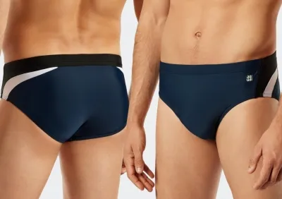 Herren Badehose-Slip SCHIESSER Aqua Nautical Active - admiral Herren Badehose-Slip SCHIESSER Aqua Nautical Active - admiral
