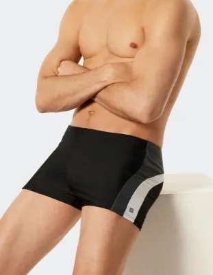 Herren Badeshorts SCHIESSER Aqua Nautical Active - schwarz Herren Badeshorts SCHIESSER Aqua Nautical Active - schwarz