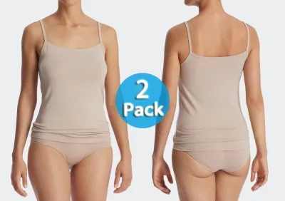 Doppelpack Damen Spaghettitop Schiesser Modal Essentials - sand Doppelpack Damen Spaghettitop Schiesser Modal Essentials - sand