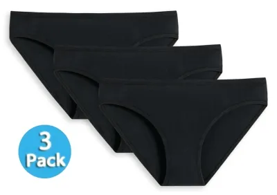 3er Pack Mädchen Slips Schiesser 95/5 - schwarz 3er Pack Mädchen Slips Schiesser 95/5 - schwarz