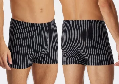 Herren Shorts SCHIESSER 95/5 - schwarz gestreift Herren Shorts SCHIESSER 95/5 - schwarz gestreift