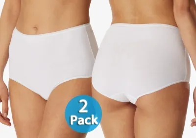 2er Pack Damen Maxislip SCHIESSER 95/5 - weiß 2er Pack Damen Maxislip SCHIESSER 95/5 - weiß