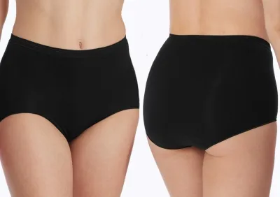Damen Maxislip SCHIESSER Luxury - schwarz Damen Maxislip SCHIESSER Luxury - schwarz