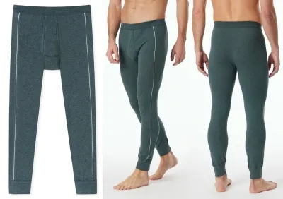 Lange Herrenunterhose SCHIESSER Comfort Fit - blau Lange Herrenunterhose SCHIESSER Comfort Fit - blau