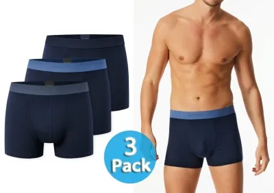 3er Pack Männer Shorts SCHIESSER 95/5 - nachtblau 3er Pack Männer Shorts SCHIESSER 95/5 - nachtblau