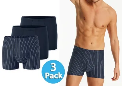 3er Pack Herren-Shorts SCHIESSER 95/5 Essentials - dunkelblau 3er Pack Herren-Shorts SCHIESSER 95/5 Essentials - dunkelblau