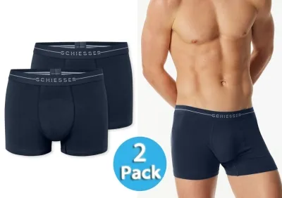 Herren Shorts SCHIESSER Cotton Flex - admiral-blau