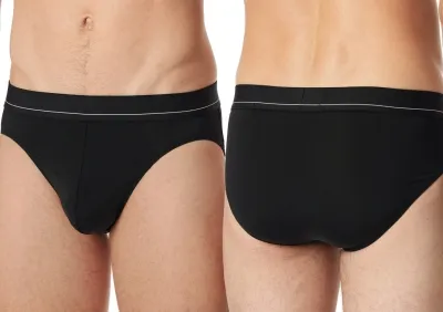 Herren Rio-Slip SCHIESSER Pure Micro - schwarz