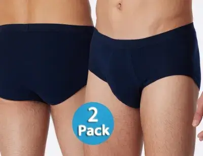 2er-Pack SCHIESSER Original Classics Herren Sportsslips - Navy 2er-Pack SCHIESSER Original Classics Herren Sportsslips - Navy