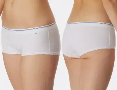 SCHIESSER Revival Greta Damen Micro Pants aus Organic Cotton -Weiß SCHIESSER Revival Greta Damen Micro Pants aus Organic Cotton -Weiß