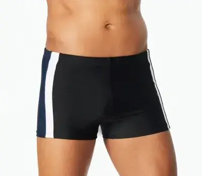 SCHIESSER Herren Badehose Aqua mit Bein - Schwarz