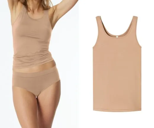 SCHIESSER Damen Trägertop Unique Micro - Beige SCHIESSER Damen Trägertop Unique Micro - Beige