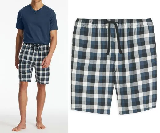 SCHIESSER Men's Bermuda Shorts Mix+Relax Checked - Multicolour