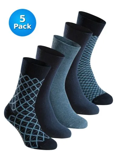SCHIESSER Men's Socks Bluebird 5-Pack - Multicolour