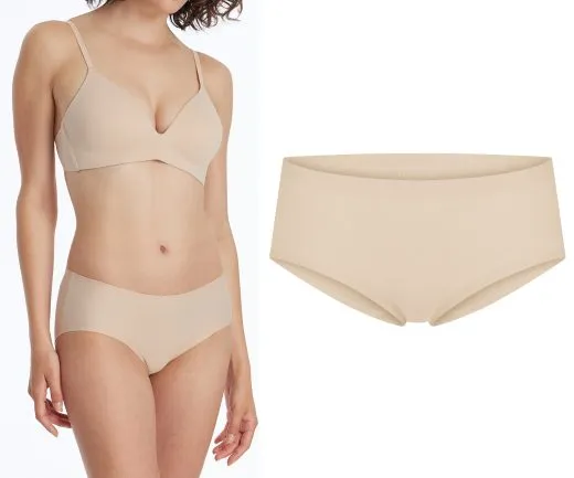 SCHIESSER Damen Seamless-Panty Invisible Cotton - Sand