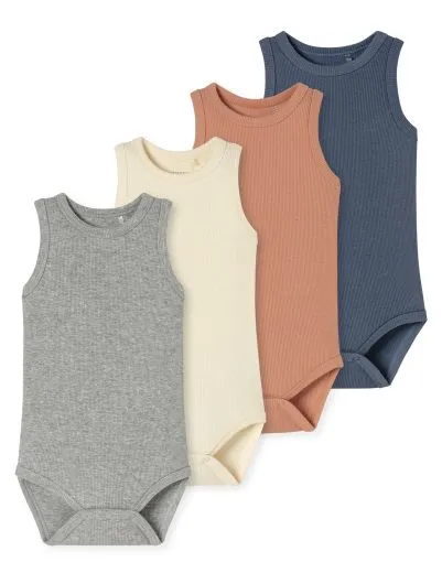 SCHIESSER Baby Bodies ärmellos 5er-Pack - Mehrfarbig