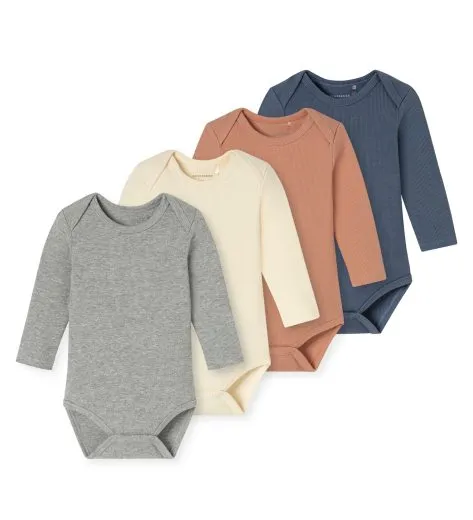 SCHIESSER Baby Langarm-Bodys 5er-Pack - Mehrfarbig