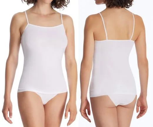 SCHIESSER Damen Spaghettitop 95/5 Doppelpack - Weiß