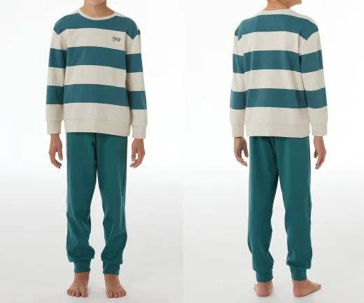 SCHIESSER Jungen Schlafanzug lang Interlock - Grün SCHIESSER Jungen Schlafanzug lang Interlock - Grün