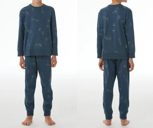 SCHIESSER Jungen Schlafanzug lang Nightwear - Dunkelblau SCHIESSER Jungen Schlafanzug lang Nightwear - Dunkelblau