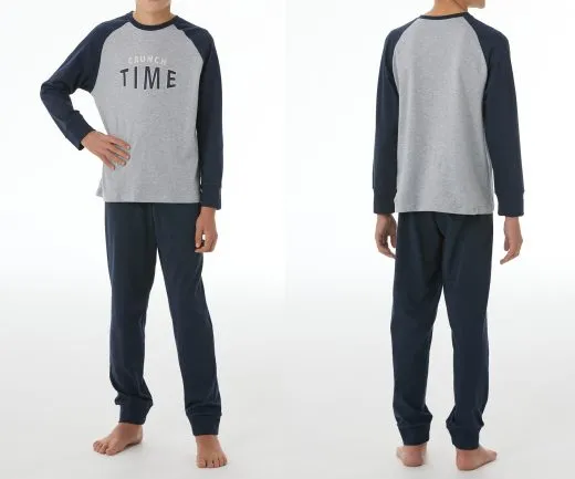 SCHIESSER Jungen Schlafanzug Nightwear - Grau, Dunkelblau SCHIESSER Jungen Schlafanzug Nightwear - Grau, Dunkelblau