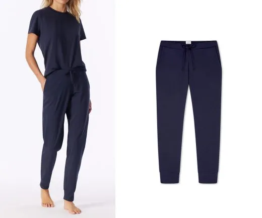SCHIESSER Damen Loungehose Mix+Relax mit Bündchen - Dunkelblau SCHIESSER Damen Loungehose Mix+Relax mit Bündchen - Dunkelblau